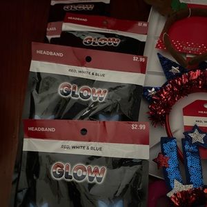 Beautiful set of NEW & USED headband holiday lighted and unlighted super cute
